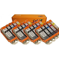 Start - 20 XL Ink Cartridges Compatible with Canon PGI-570 PGBK XL Black, CLI-571BK XL Photo Black, CLI-571C XL Cyan, CLI-571M XL Magenta, CLI-571Y XL Yellow PGI570 CLI571