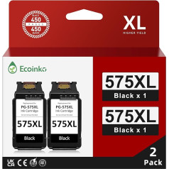 PG-575XL Black Compatible with Canon 575, Printer Cartridges PG 575 for Canon Pixma TS3550i Cartridges, for Canon Pixma TS3551i Cartridges, TS3750i, for Canon Pixma TR4750i Cartridges Pixma TR4751i (2