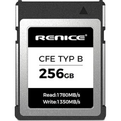 RENICE CFexpress Type B 256GB CF Card Camera Memory Cards PCIe 3.0 TLC Flash Memory Card up to 1780MB/s Read Speed