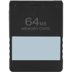 Archuu 8M / 16M / 32M / 64M Memory Card for PS2, Free MCboot FMCB Memory Card Game Data SaverHigh Speed Memory Card Plug and Play (64M FMCB)