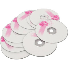 Yunseity CD-R 730 MB 52X Writeable Blanks CD-R Blanks for Data and Music, Storage of 175 Songs or 225 Photos (10PCS)
