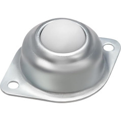 sourcing map Ball Rollers CY-25A Flange Mounted 1 Inch Nylon Roller Ball Transfer Bearing Wheels 66 lb Capacity