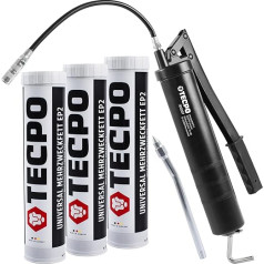 TECPO Multi-Purpose Grease with Hand Lever Grease + Multi-Purpose Grease EP2 6 x 400 g Grease