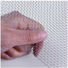 Stainless Steel Wire Mesh, Stainless Steel Wire Metal Mesh Sheets, 8 Mesh Steel Mesh, Rodent Proof, Garden Insect Protection, Heat Resistant Metal Filter Screen Sheet (1.2 x 15 m)