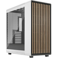 Fractal Design North XL Chalk White TG- three 140mm Aspect PWM fans included- Type C USB- EATX airflow full tower PC gaming case