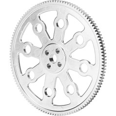 Round Hole Gear 120 Teeth High Accuracy Silver Colour Zinc Alloy Industrial Robot Parts 8 mm Inner Diameter Industrial Round Hole Gear