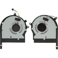 CPU GPU Fan, DC 5V 0.5A 4 Pin Laptop Fan Replacement for ROG TUF Gaming FX504 FX80 FX80G FX80GE ZX80GD FX8Q FX504GD FX504GE GTX1050(CPU and GPU Fan)