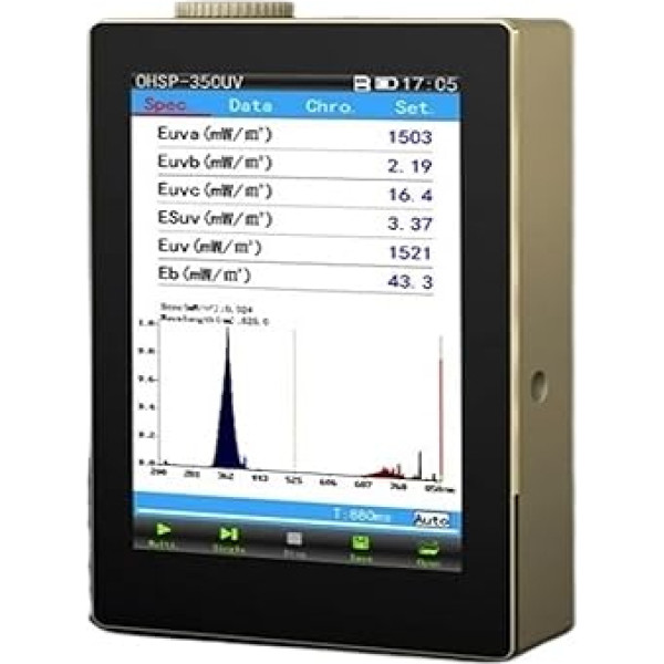 Tönungsmesser, 230-850 nm UV-METER LICHTSPEKTROMETER OHSP-350UV UVA UVB TESTER Mit benutzereundlichem Design