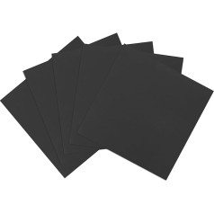 sourcing map 5 Sheets 10 x 10 Inch 10mm EVA Foam Paper for Craft Projects DIY Cosplay Modelling Black