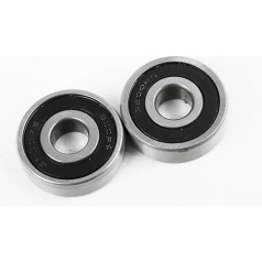 HLAQHL 1 Pair 26 x 10 x 8 mm 30 x 10 x 9 ml Blue/Black Miniature Shaft Tool Roller Steel Bearing High Performance Roller Compatible with Little Dolphin (1 Pair6200)