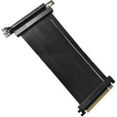 Qezodsx PCIE 4.0 16X Riser Cable Graphics Card Extension Cable PCI Port GPU Riser Extender 90 Degree 10 cm