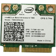 i10Gb Intel Dual Band Wireless-N 7260 2x2 AGN + Bluetooth 4.0 p/n 7260-HMW AN