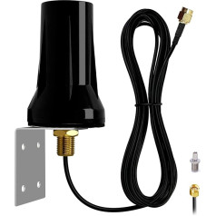Greatzer 5G LTE 4G Antenna Outdoor 7DBI Omnidirectional Signal Amplifier SMA/2 x TS9 Antenna 700-6000MHz, GSM/GPRS/2G/3G/4G/5G for 5G LTE Router, Intelligent Home Security Surveillance 3M