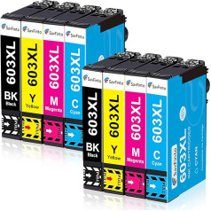 SavFinto 603 XL Printer Cartridges Replacement for Epson 603XL Compatible with Epson Expression Home XP-2100 XP-2105 XP-3100 XP-3105 XP-4100 XP-4105 Workforce WF-2810 WF-2830 WF-2835 WF-2850 (Pack of