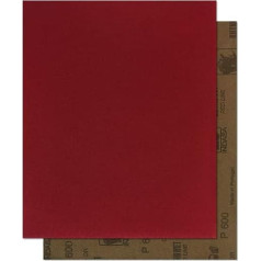 RHYNOWET Red Line Arch 230 x 280 P2500-50 x Wet Sandpaper, Waterproof Sanding Sheets, Sanding Sheet for Polishing Wooden Furniture, Metal, Stone, Car, Glass