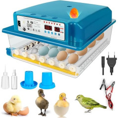 Fully Automatic Incubator for Poultry Eggs with Automatic Rotating System, Chickens, Incubator with Temperature Control and Moisture Monitoring (24-36 Eggs)