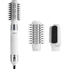 VEVOR Hair Dryer, Ion Hair Dryer Brush, 110,000 RPM Airstyler with Oval & Paddle Brush, 4 Temperature & 3 Speed Blow Dryer Brush Styling Tool for Drying, Volumizing Straightening