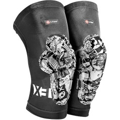 G-Form Pro-X3 Mountain Bike Knee Pads - Knee Pads for Men and Women - Street Art, Adult XL