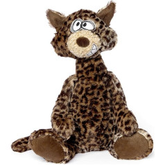 sigikid 39861 BeastsTown Kiez Munz Plush Toy for Children and Adults for Collecting, Gifting, Playing, Cuddling, Brown/Cat