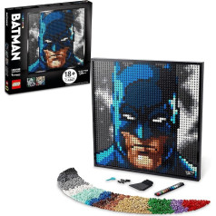 LEGO 31205 Art Jim Lee Batman Collection Wall Art with Joker or Harley Quinn, Craft Gift Idea for Him, Her, Men, Women, Craft Kit and Art Picture for Adults, DIY Poster