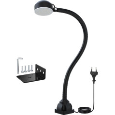 Flexible Gooseneck Light 1000 Lumen LED Work Light with for Lathe CNC Milling Drill Sewing Machine Industrial Lighting Tool Machine Light