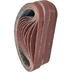 LZZYFPX 60 Stück Schleifbänder 13 x 457 mm Körnung 40/60/80/120/180/240 for Black Decker Sander File Belt Set Schleifwerkzeuge Zubehör