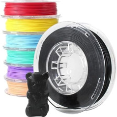 Toybox Deluxe Filament Bundle - 7 Rolls Biodegradable PLA Filament (Printer Food) - 250 g Each - Colourful Colours for Creative 3D Printing - Compatible with Toybox 3D Printers