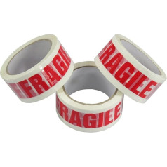 Triplast 48 mm x 66 m Fragile Printed Low Noise Parcel Packing Tape (Pack of 24)
