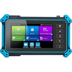 CCTV Monitor Camera Tester, Portable 100-240V Wide Application Camera, Portable CCTV Tester for AHD Cameras (EU Plug 100-240V)