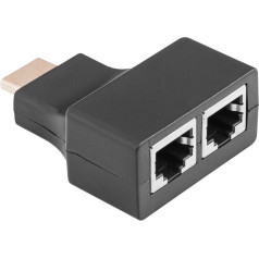 HDMI/2xRJ45 pagarinātājs 30 m