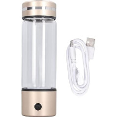 Hydrogen Water Generator Hydrogen Rich Water Bottle Hydrogen Generator 300 ml 1200 to 1400 PPB 3 Minutes Fast Electrolysis Hydrogen Water Ioniser for Office Home and Travel