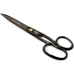 NTS-Solingen Black Edition Scissors, Kitchen Scissors, All-Purpose Scissors, Household Scissors, 18 cm - 7.0 Inches, Black Burnished as Rust Protection, Super Sharp, Made in Solingen