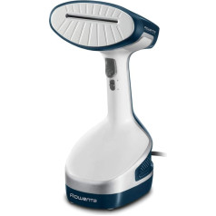 Rowenta Dr8100 Access Steam+ Vertical Ironing Machine 1600W in 40 Seconds Heated Plate Refreshes and Disinfects Kills 99.9% of Bacteria Removes Odors 3 Accessories Plastic Blue
