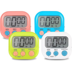 Digital Kitchen Timer, Digital Magnetic Stopwatch Timer with Magnet, Standing, Small Children's Timer, Minutes Countdown Timer for Kitchen, School, Kitchen, Sports, Gym