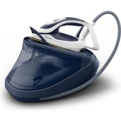 Tefal GV9720 Pro Express Ultimate Steam Iron Station | Powerful 8-Bar Pressure | Constant Steam Release: 170 g/min | Steam Boost: 590 g/min | Removable Limescale Collector | Extra Quiet | White/Blue