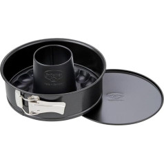 Dr.Oetker Springform Back-Freude with Flat-and Tubular Base Ø20 cm in Black, Steel 20 x 20 x 7 cm