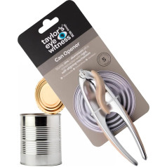 Premium 2 in 1 Manual Can Opener - Taylors Eye Witness Easy to Use Can Opener, Kitchen Utensil with Integrated Bottle Opener, Sturdy