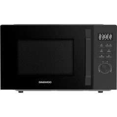 Daewoo MD-FC206SB Solo Microwave Solo Microwave 20L 700W Power 8 Automatic Programmes 5 Power Levels Timer Black