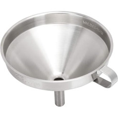 304 Stainless Steel Funnel Wide Neck Funnel with Removable Filter for Kitchen Restaurant for Liquids Dry Ingredients Powder (L)