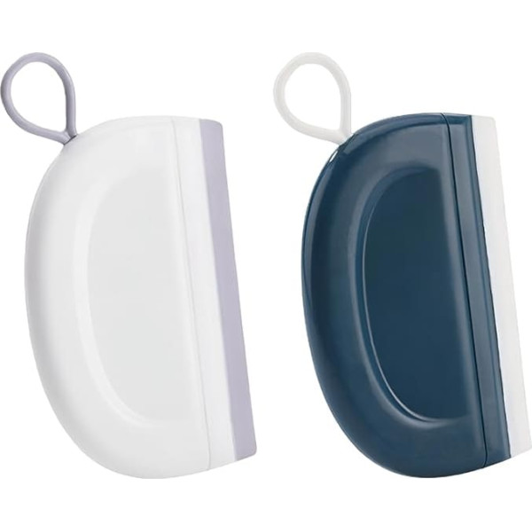 FUYIOCN Shower Squeegee Window Glass Shower Door Squeegee 2 Pack Mini Glass Squeegee for Shower Doors Bathroom Kitchen