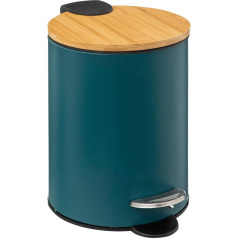 Dell 5five Soft Close 3 L Modern Colour Bin Petrol Blue