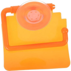 Generic Saugnapf Badezimmer Taschentuchhalter Tassen WC Aufkleber Handtuchhalter Spülbare Tücher Toilettenpapierhalter Ständer Seife Die Handtuchhalter Badezimmer Saugnapf Papierhalter Orange