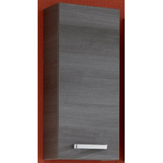 Pelipal Quickset 352 Bathroom Wall Cabinet in Graphite Structure Landscape 30 cm Wide Bathroom Wall Cabinet with 1 Door and 2 Shelves