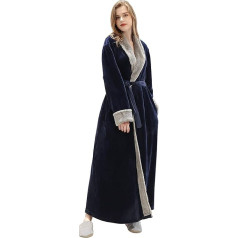 PUTUO Women's Microfibre Dressing Gown Soft and Warm Sauna Gown