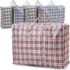 5 x Heavy Duty Extra Large Reusable Laundry Bags 60 x 80 cm