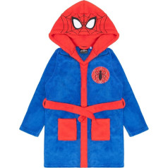 Spiderman Bathrobe Children's Boys Fleece Spiderman Dressing Gown Children with Hood