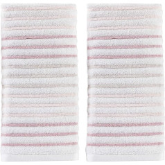 SKL Home 2 Piece Coral Stripe Tie Dye Towel Set by Saturday Knight Ltd