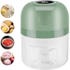 ZONJIE Electric Garlic Chopper - Mini Chopper Baby Food Machine Rechargeable 250ml and 100ml 2 Cups Portable Garlic Mincer Mini Blender Food Processor