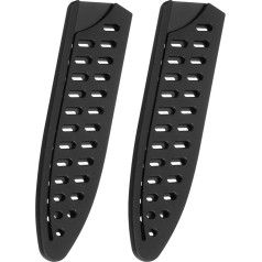 QUARKZMAN Pack of 2 Knife Covers, Blade Edge Protection for 6 Inch Chef's Knives, Blade Edge Protection, Universal Knife Sheath for the Kitchen, Black