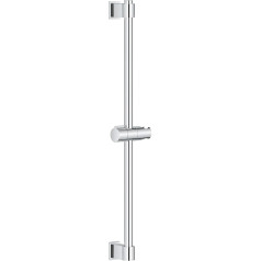 GROHE Vitalio 27724001 Shower Rail 60 cm (Adjustable Upper Fastener, with Glider and Joint Piece, Durable), Chrome